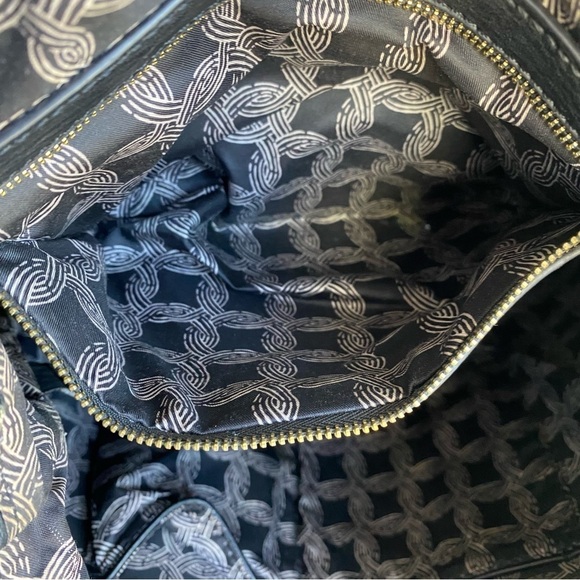 MIZTIQUE Black Vegan Leather Large Tote Handbag Pockets Lined - Picture 13 of 15